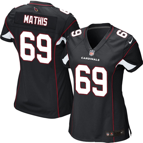Women's Game Evan Mathis Nike Jersey Black Alternate - #69 NFL Arizona Cardinals